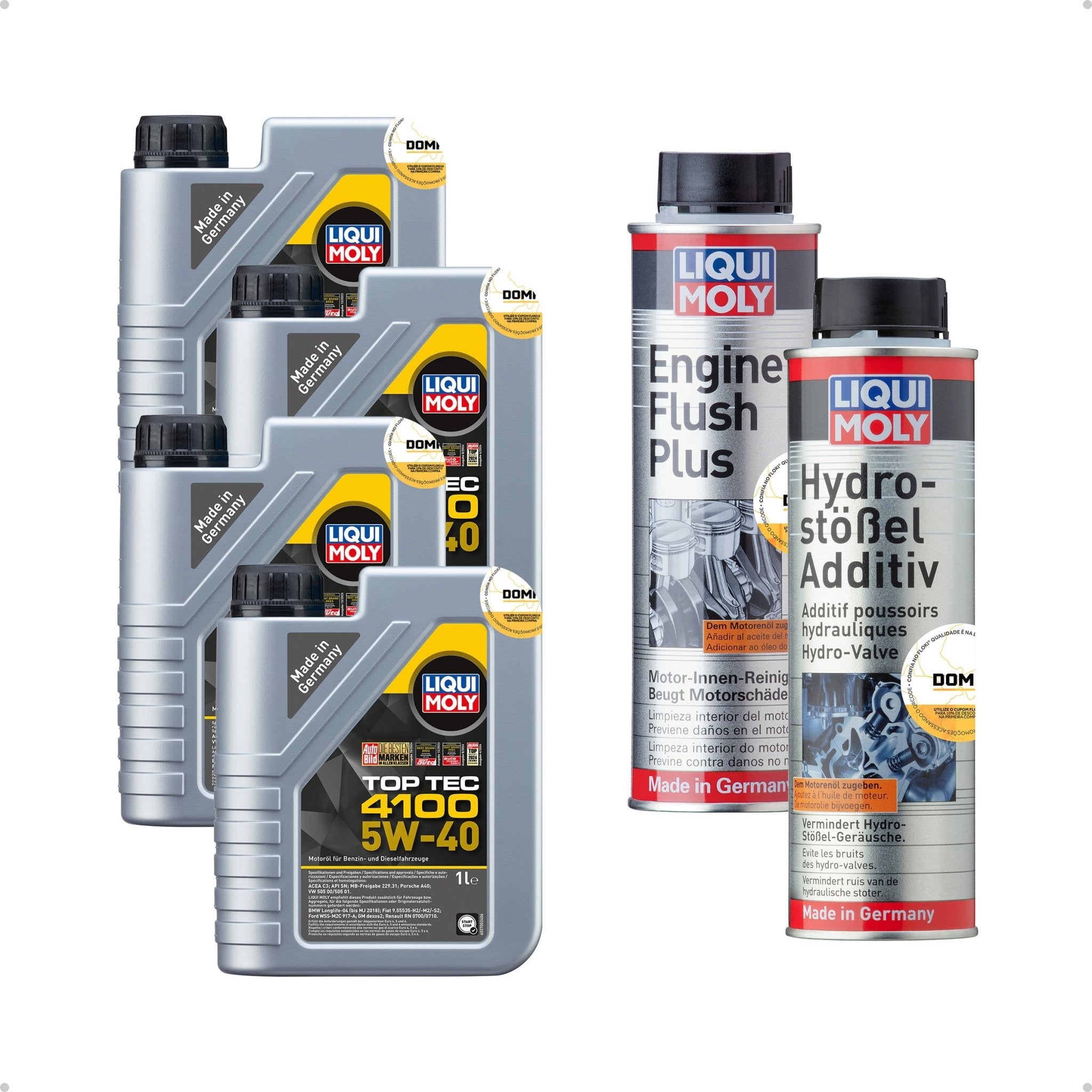 Liqui Moly Tuchos Hidráulicos Top Tec 4100 5W - 40 4L Aditivos - DOMA