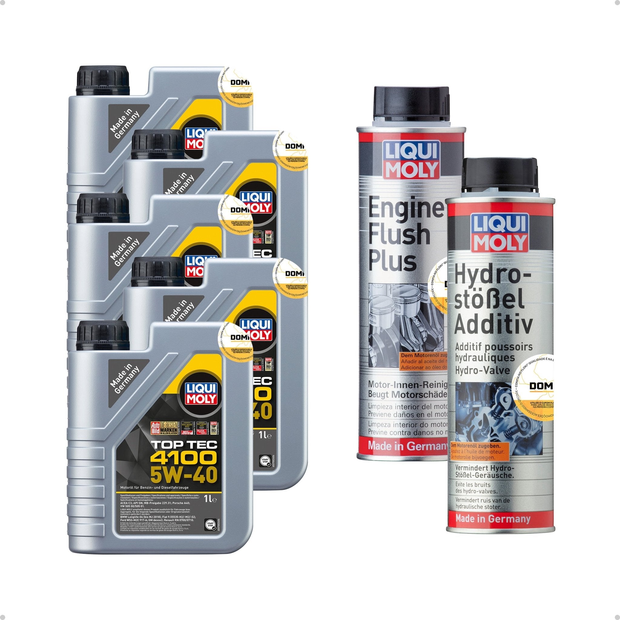 Liqui Moly Tuchos Hidráulicos Top Tec 4100 5W - 40 5L Aditivos - DOMA