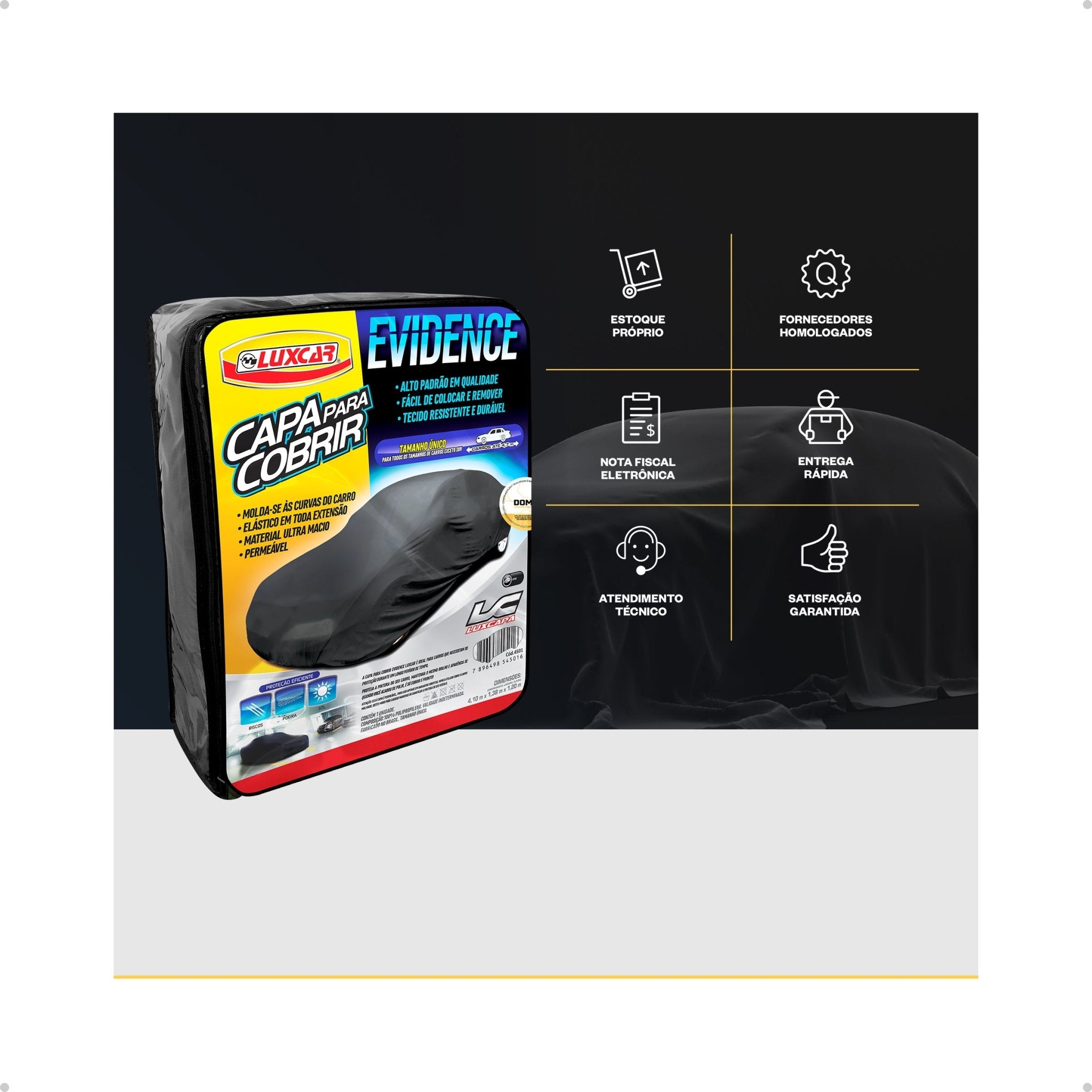 Luxcar Capa Automotiva Evidence Universal Ultra Macio - DOMA