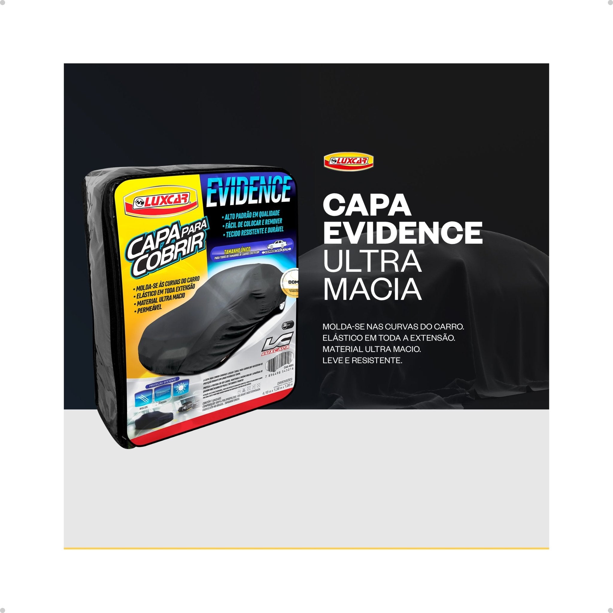 Luxcar Capa Automotiva Evidence Universal Ultra Macio - DOMA