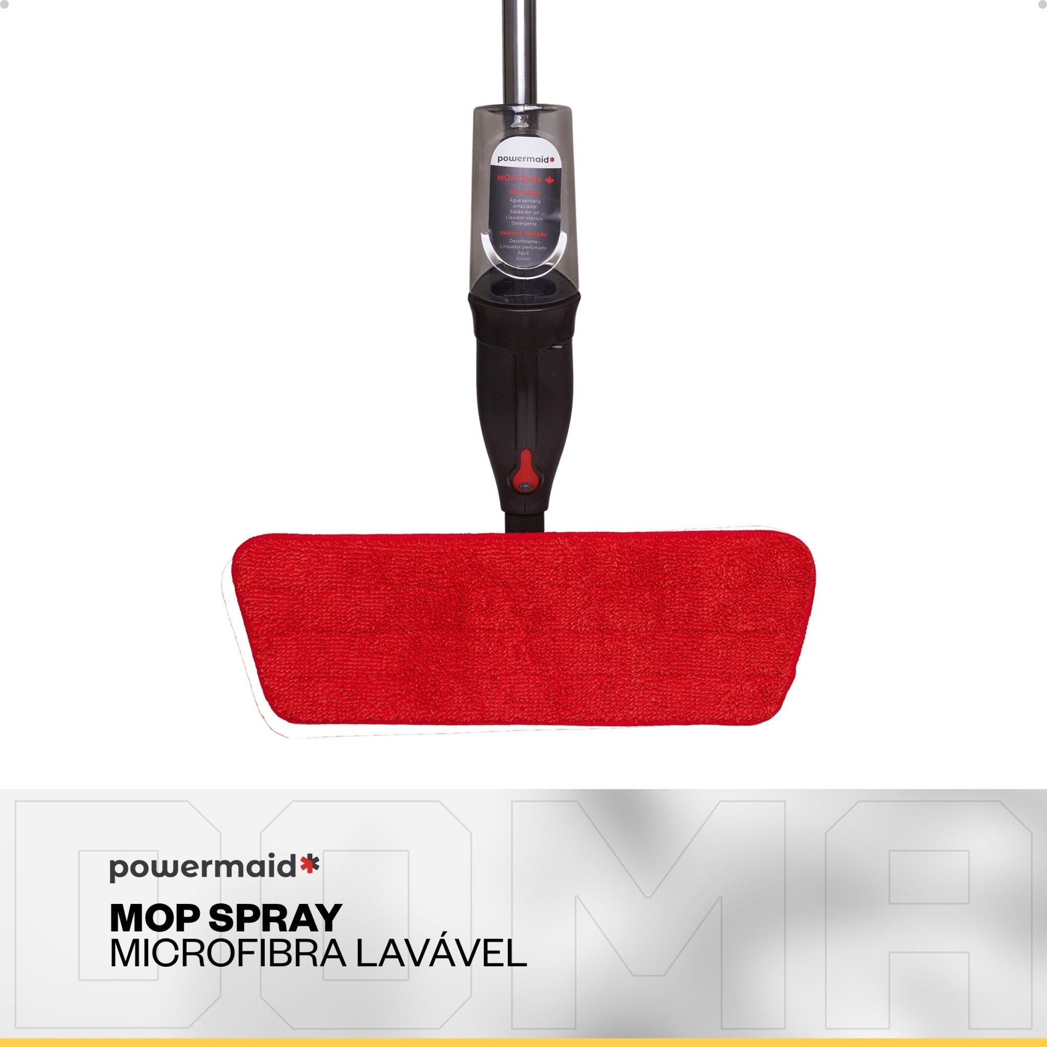 Powermaid Mop Spray Com Reservatório Borrifa Limpa Seca - DOMA