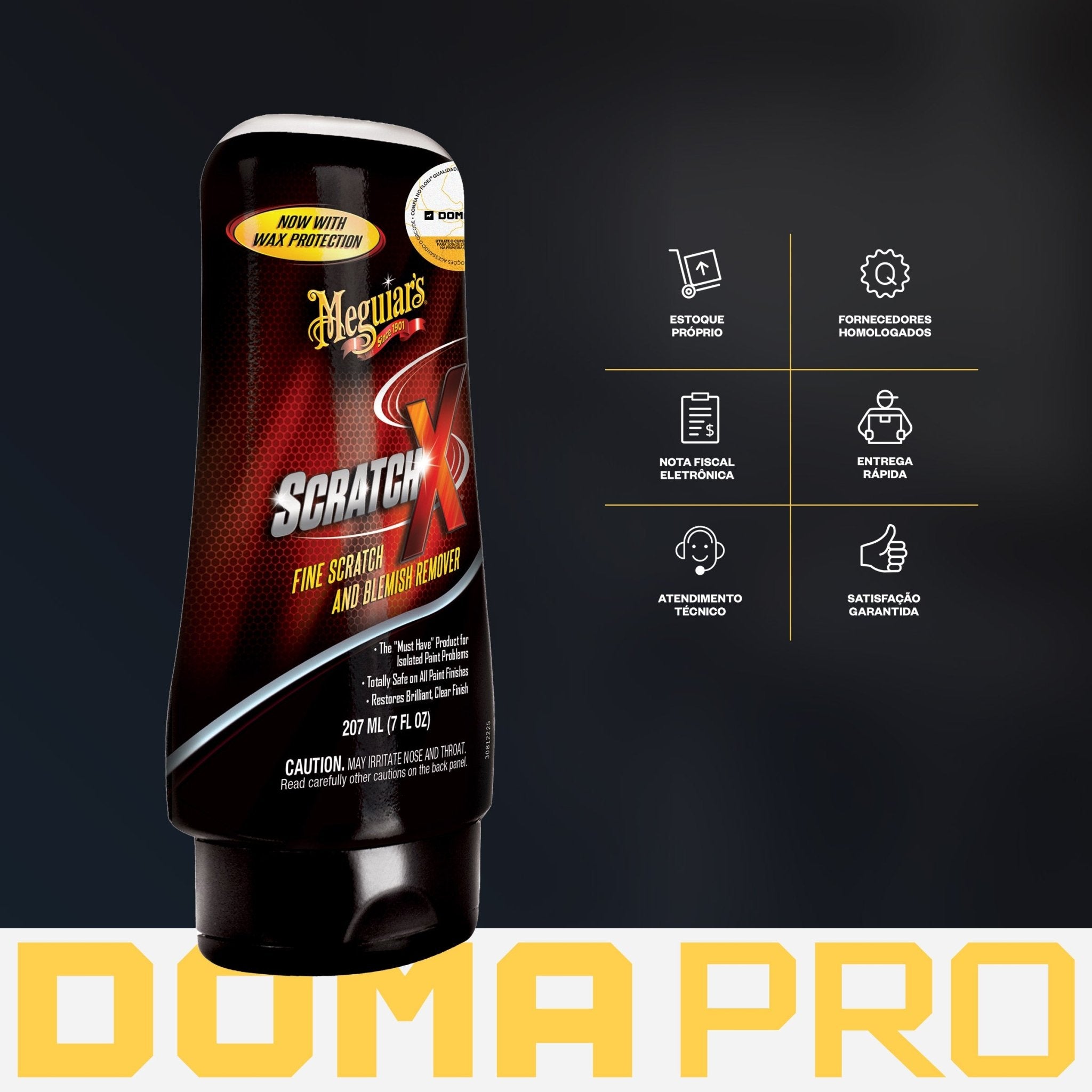 Remove Micro Riscos Da Pintura - Scratchx 207ml - Meguiar's - DOMA