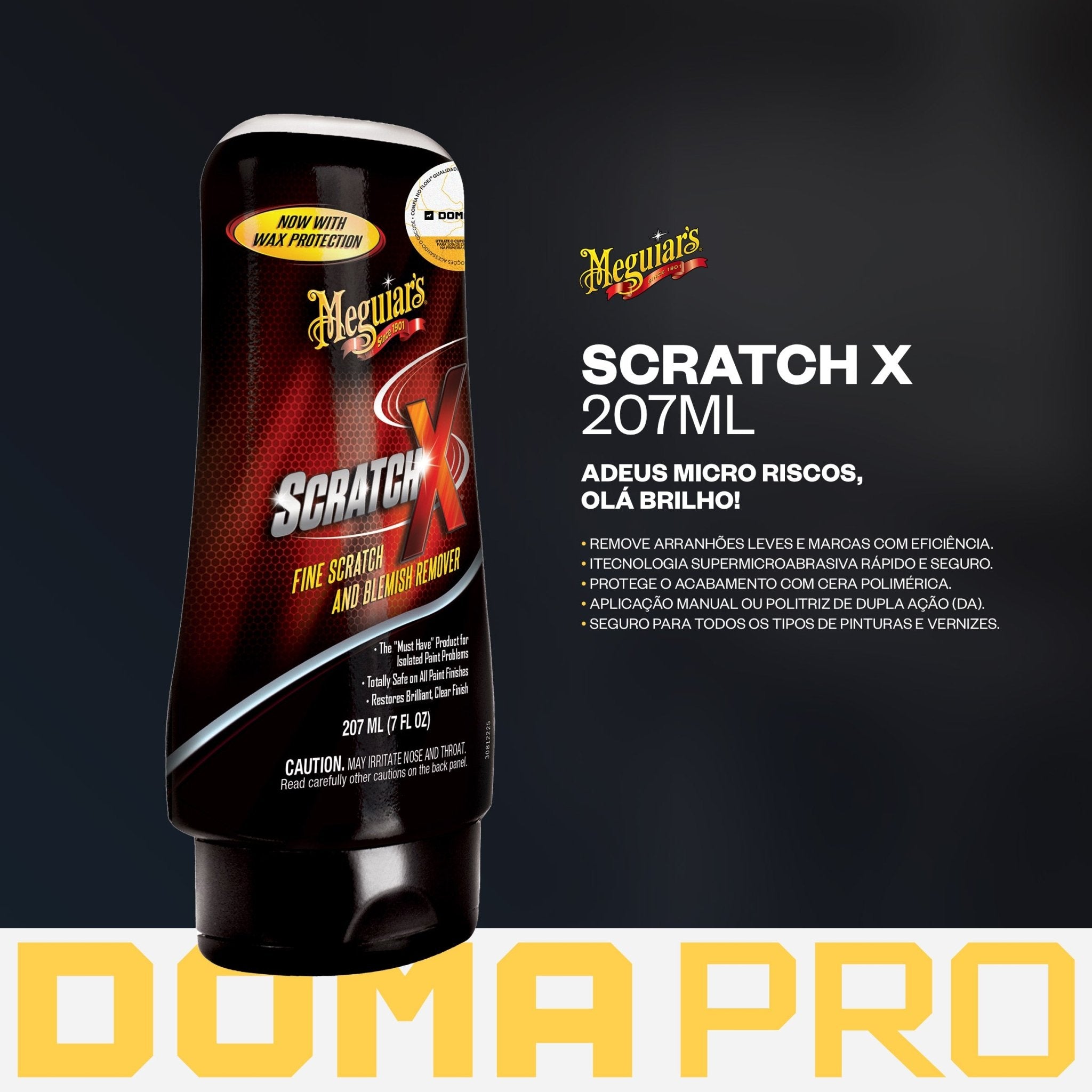 Remove Micro Riscos Da Pintura - Scratchx 207ml - Meguiar's - DOMA