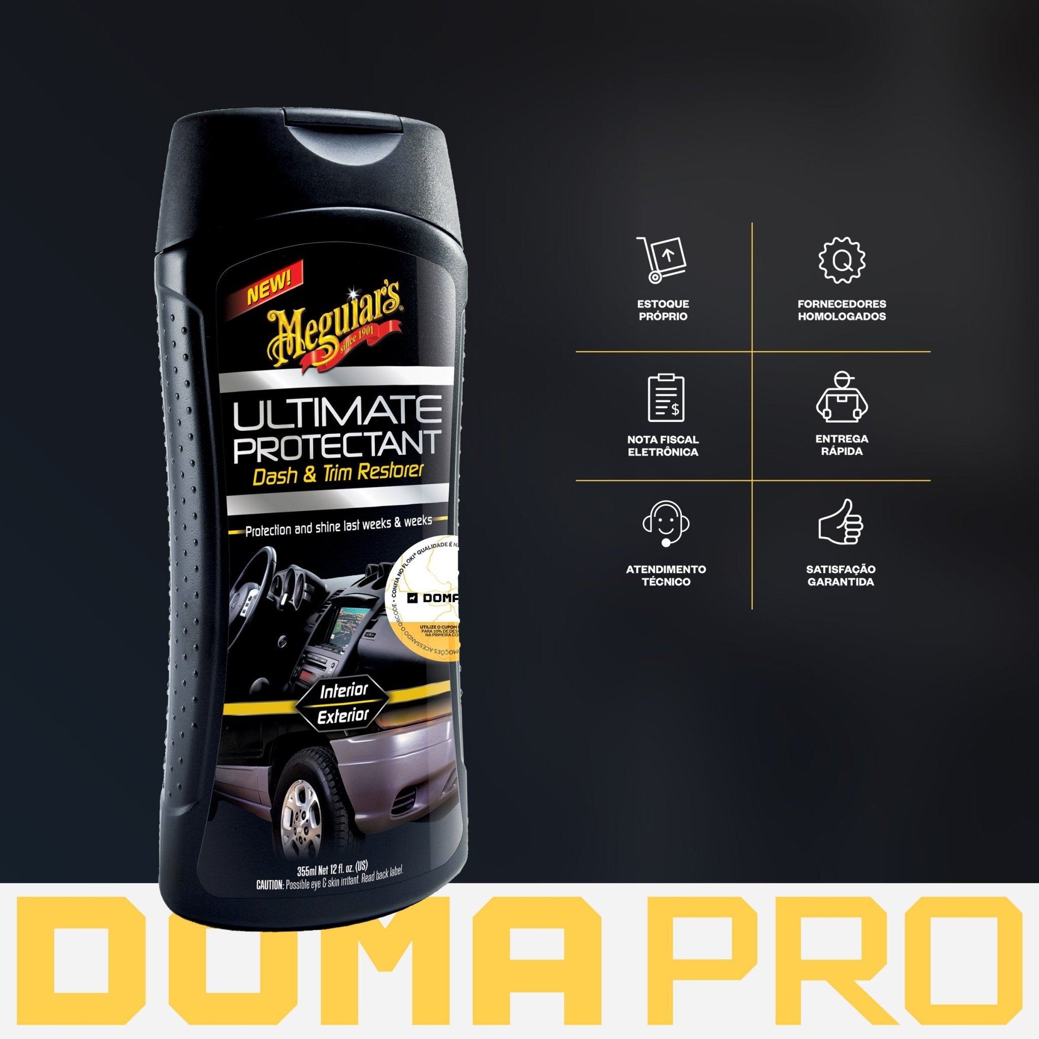 Renovador de Plásticos - Ultimate Protectant 355ml - Meguiar's - DOMA