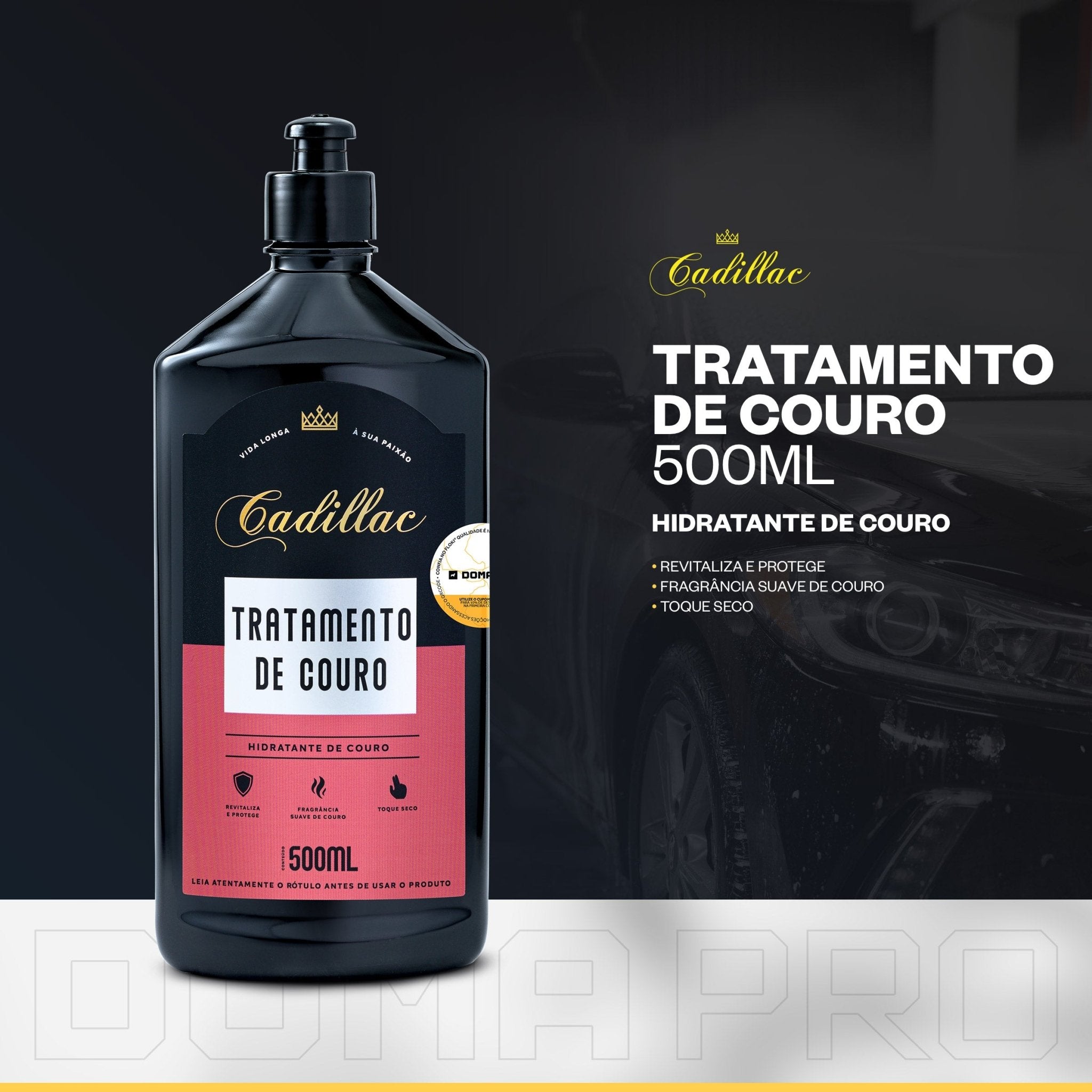 Tratamento Para Couro Cadillac Hidratante De Couro 500ml - DOMA