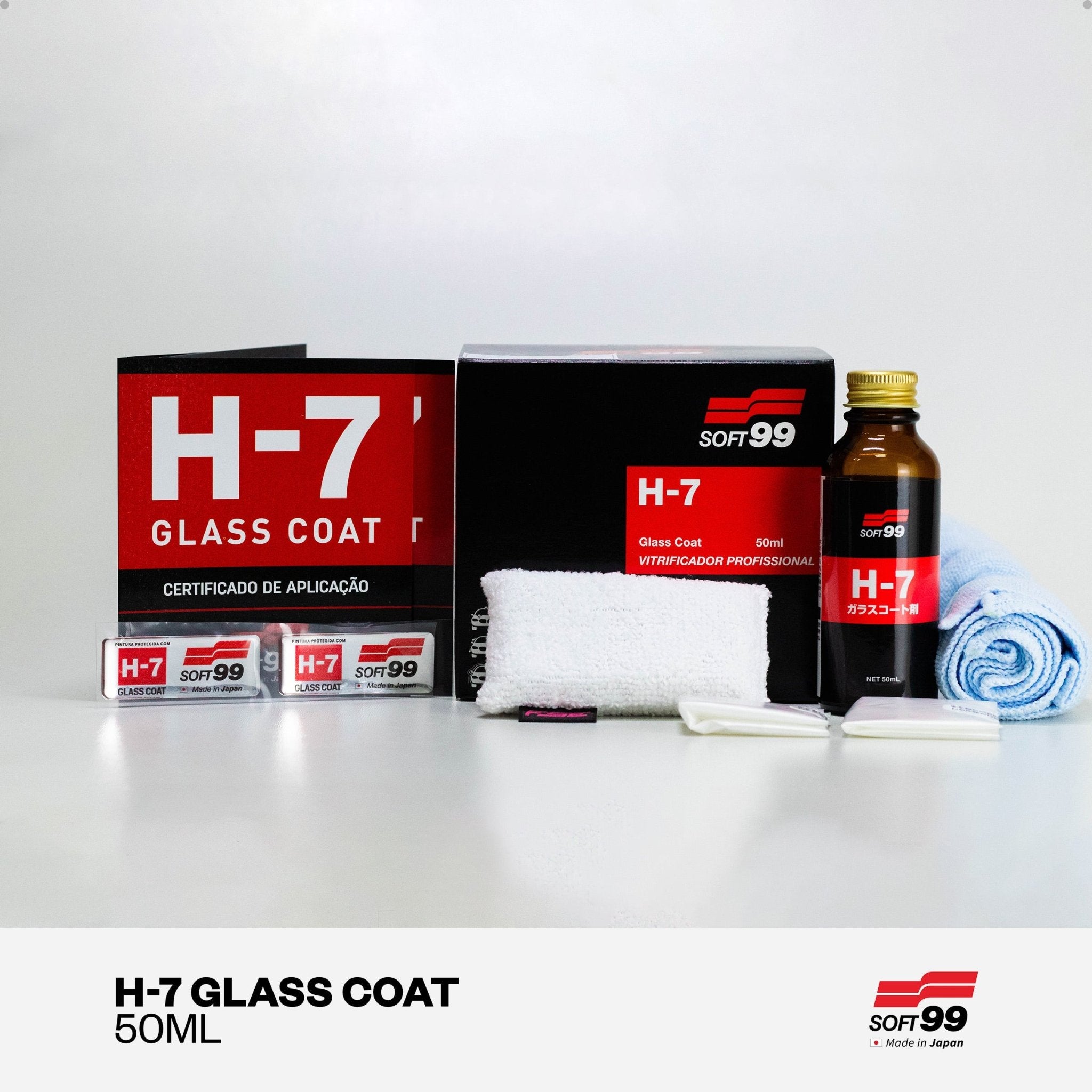 Vitrificador De Pintura Alta Performance - H7 Coating Glass Coat 50ml - Soft99 - DOMA