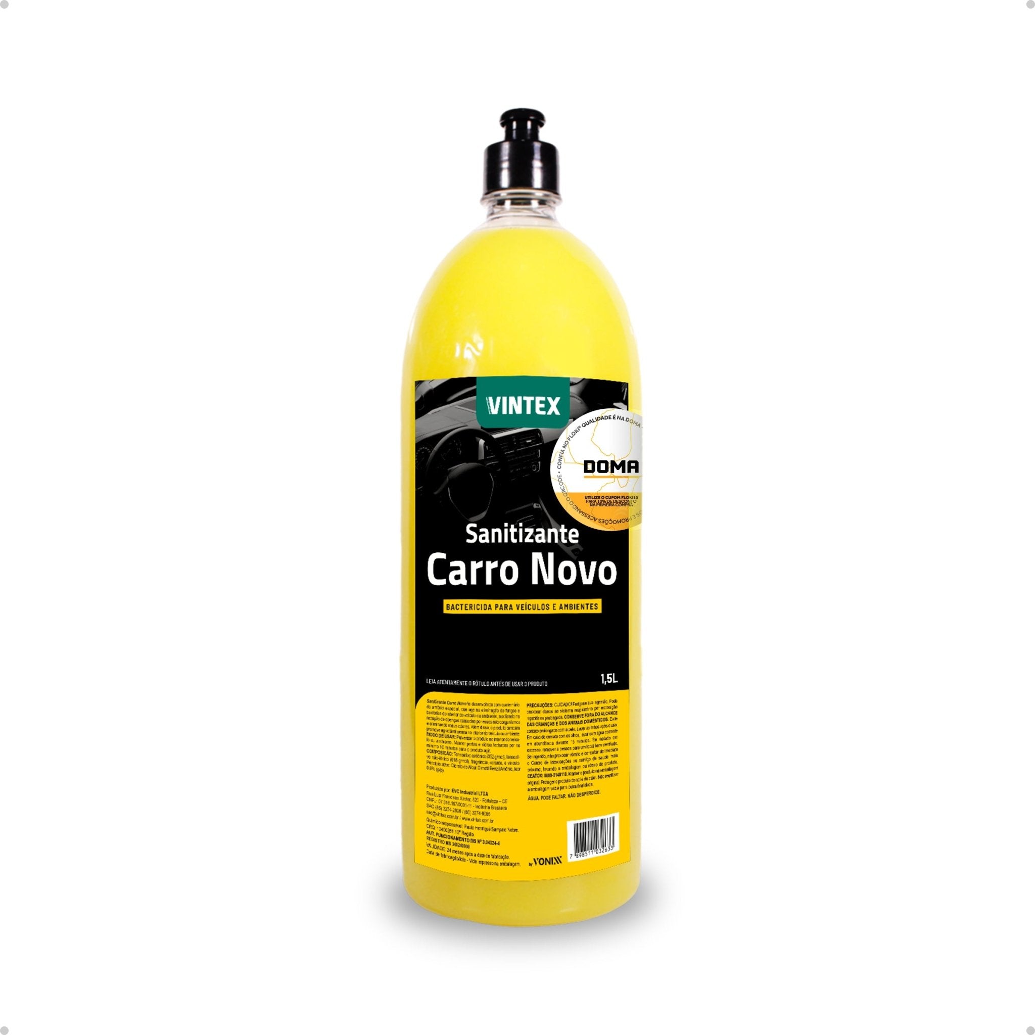 Vonixx Vintex Sanitizante Carro Novo Aromatizante Cheirinho 1,5l - DOMA